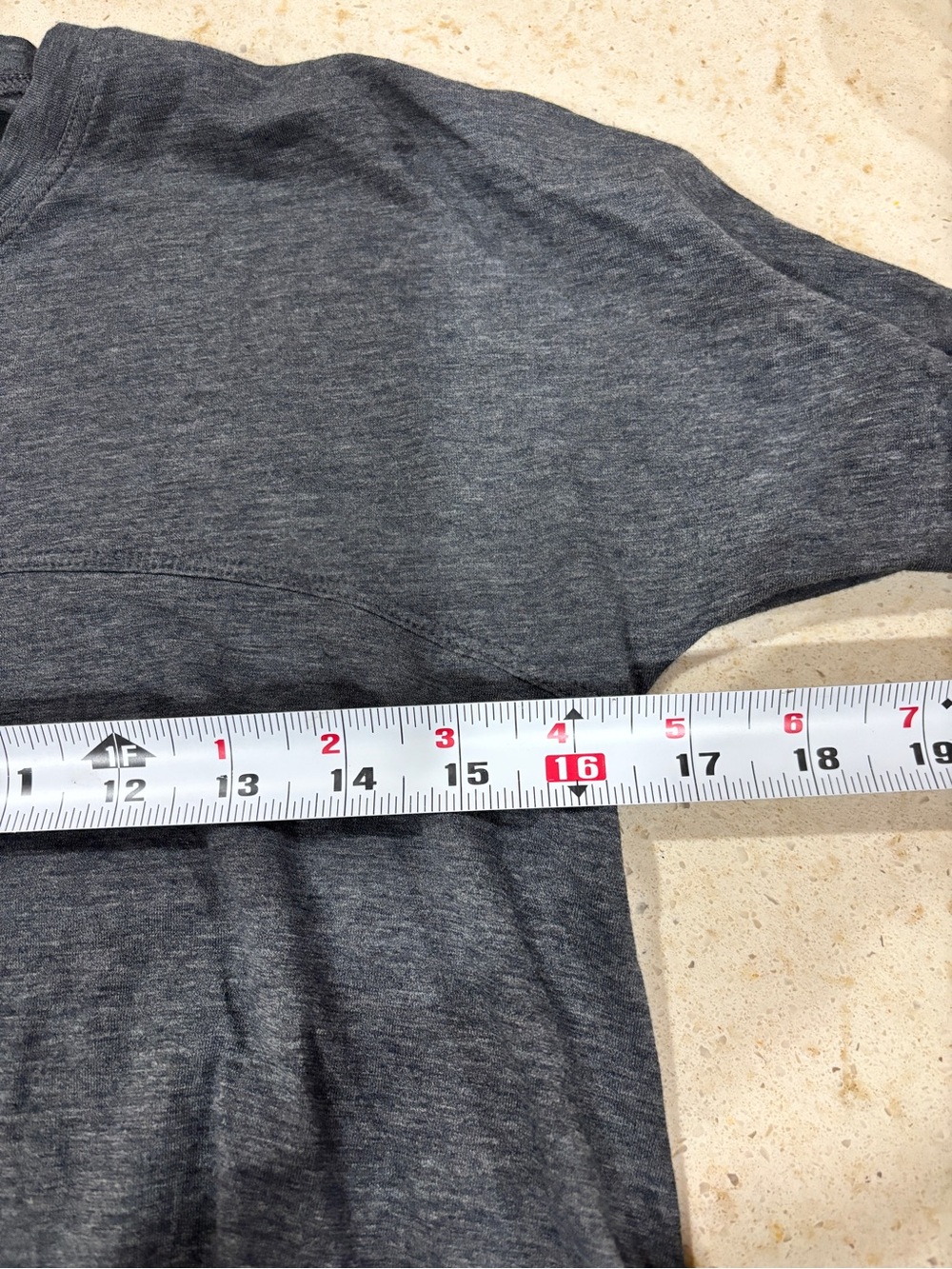 lululemon athletica Heather Gray Long-Sleeve Swing Crew Top - Picture 6 of 7